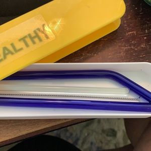 Purple Glass Straw Set in Travel Case FREE WITH BUNDLE